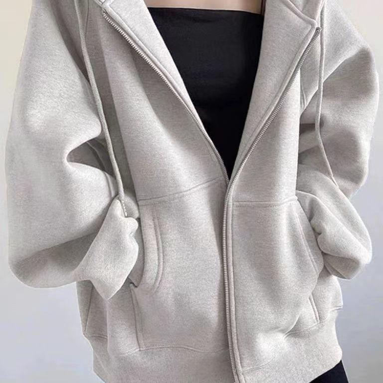 Women s Retro American Casual Thickened Melaleuca Hoodie, Autumn/Winter 2025 Style. S 30-43 kg