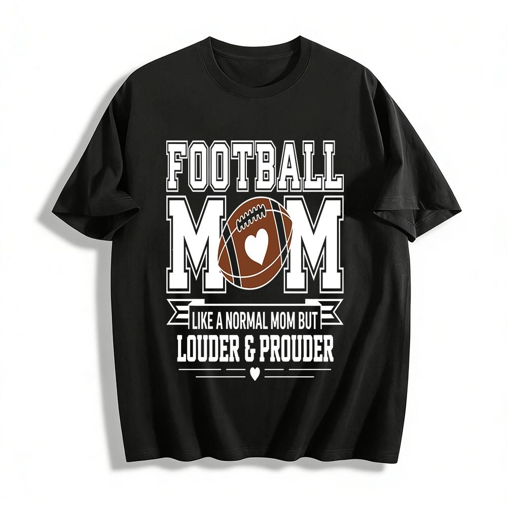 

Love Print American Football Casual Loose Crew Neck Top Pure cotton T-shirt XXS