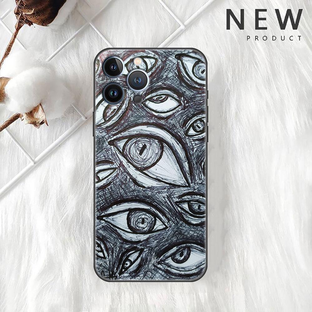 Applicable To IPhone16 New Halloween Horror Eye Phone Case
