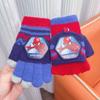 Marvel Spider-Man Winterhandschuhe für Kinder Jungen Warm Gestrickt Touchscreen Fünf Finger Superheld Junge Cartoon Kältebeständig Weiche Fäustlinge