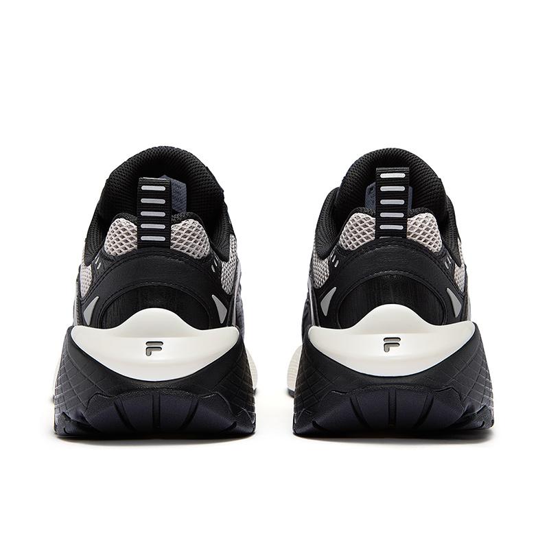 FILA Fusion Ring Comfortable Versatile Durable Low-Top Casual Shoes Men sneakers Black Gray T12M511105FBW