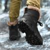 Men's Winter Boots  Warm Waterproof Non-Slip Plush Sneakers Shoes Male Winter Tenis Boots Comfortable Slip-On Plush Lined