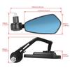 Universal Motorcycle Rearview Side Mirror 7/8'' Handlebar Bar End Mirrors For Scooter Electric Bike Motocross