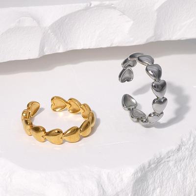 Stainless Steel Love Ring Trendy Fashion Ring for Women