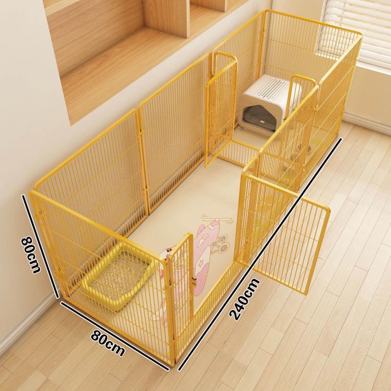 Indoor Dog Fence & Cage with Isolation Door for Medium & Large Dogs