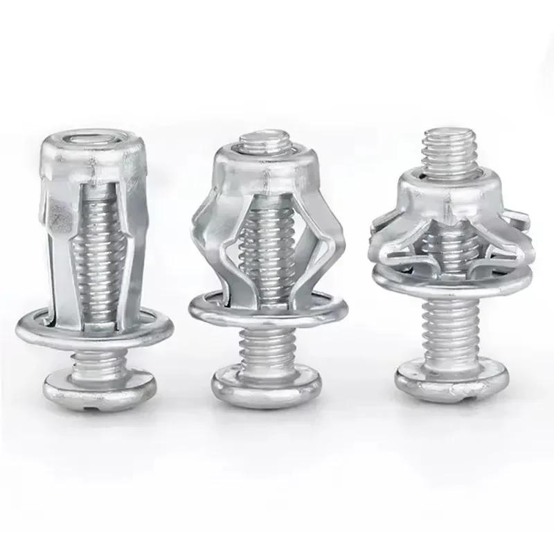M4-M6 Petal Screws Anchors Lock Bolt Nut Metal Rivet Nut Expansion Plugs Jack Nuts Fixing Screw Rivetnut Clamp Wall Fasteners