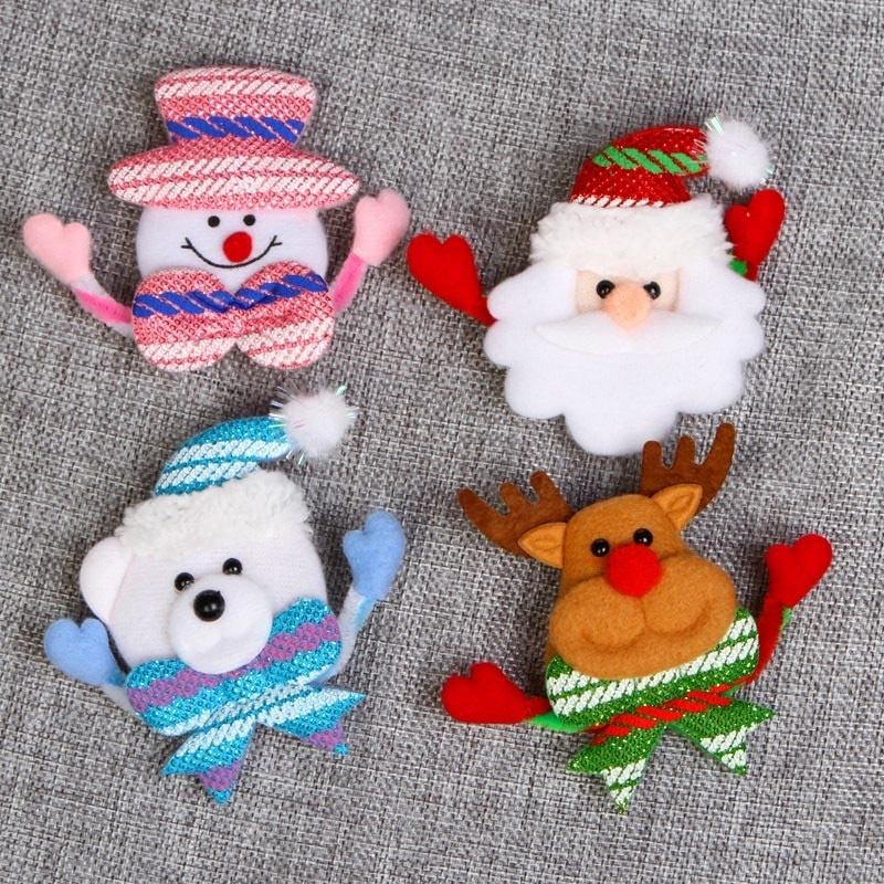 Cute Santa Claus Pins Brooches For Christmas Gift Ladies Women Brooches Pins