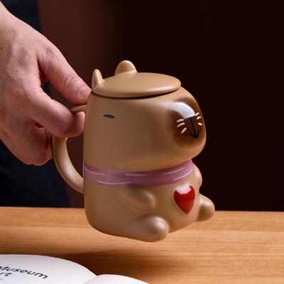 Capibara Water Cup Creative Capybara Mug Ceramic Cup Office Coffee Cup Milk Cup Cute and Cute
