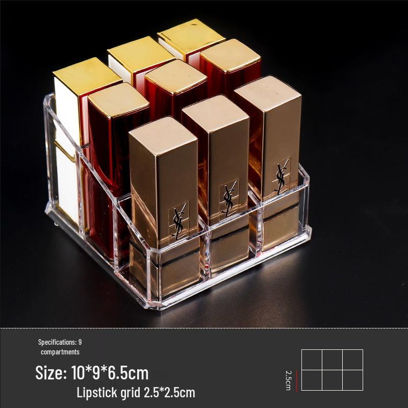 Clear Lipstick Storage Box and Display Stand