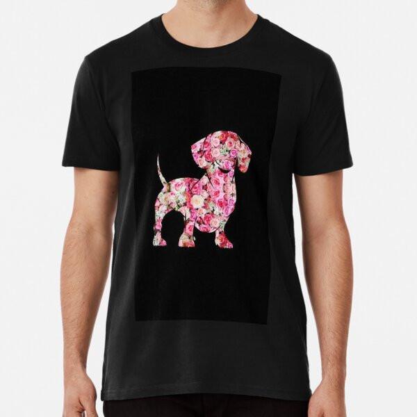 

Dachshund Dog in roses flowers T-Shirt S-5XL Best T-Shirt M