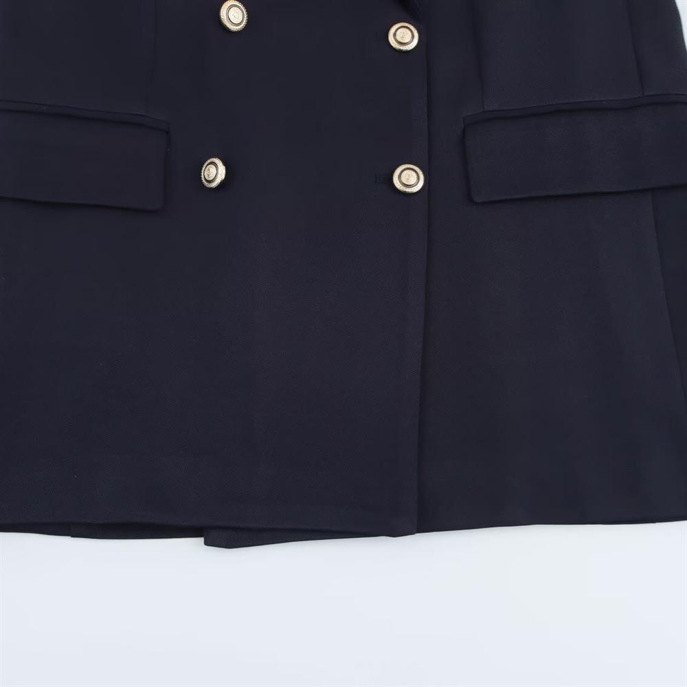 Women's Spring/Summer 2025 Casual Double-Breasted Suit Jacket