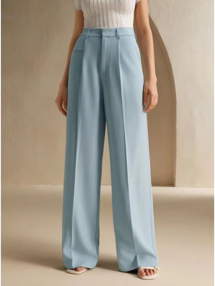 2026 New Fashion Loose Women Long Pants Autumn and Winter New Straight Mopping Drape Suit Pants Casual Commuter High Waisted Trousers