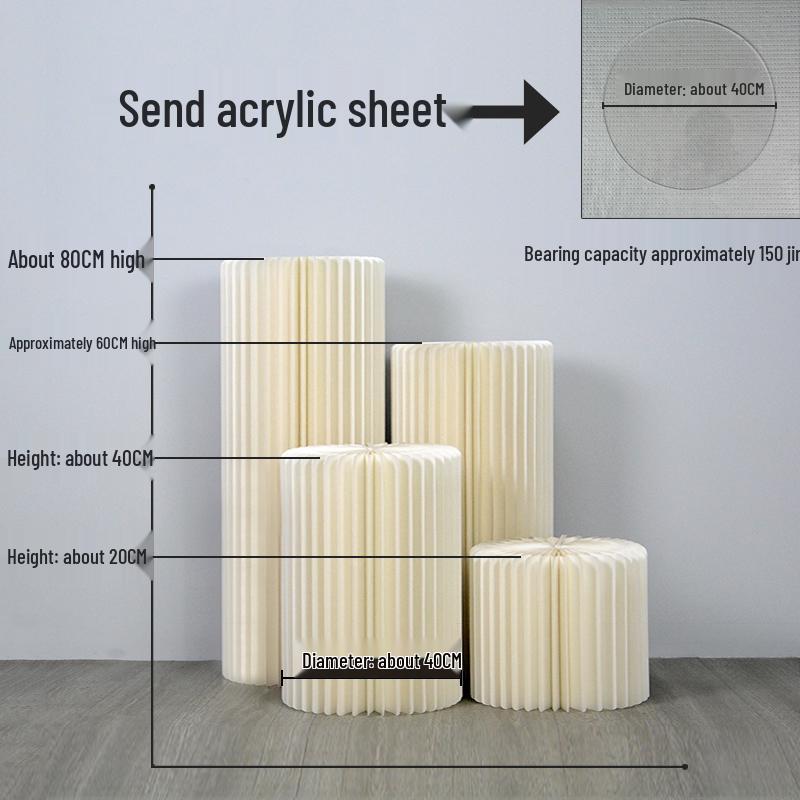 Paper Folding Dessert Table Cake Stands & Wedding Decoration Aisle Markers