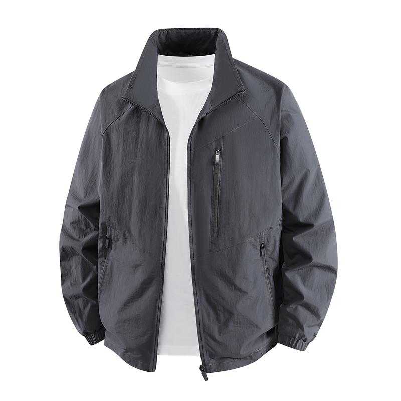 Jacket Men's Baseball Uniform Men's Coat Top Outdoor Sports Loose Casual Jacket