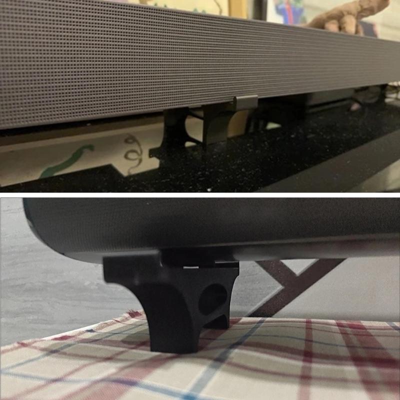 Universal Soundbar Mounting Brackets Plastic Elevator Stand For Secure Placement And Height Adjustment