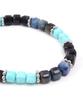 Polalita Black Türkiye Blue Mix Bracelet (Plt-Br-073_Bl)