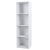 4 Shelf Bookcase Storage Bookshelf Wood Furniture Adjustable Book Shelving