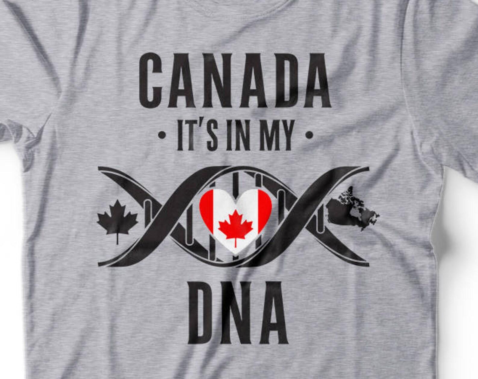 Canadian DNA T-Shirt: Heritage Patriotic Tee 2XL