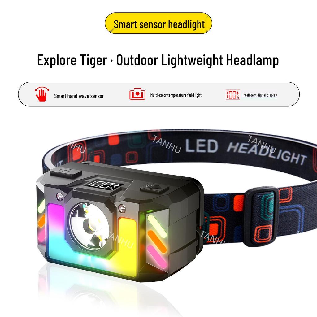 Rechargeable Multi-Functional Headlamp: Strong Light, Long Battery Life, for Night Fishing and Outdoor Use
