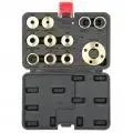 11Pcs/Set Brass Template Router Guides Kit with Lock Nut Adapter Router Accessory Router Kit Router for Templates