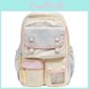 Youth College Style Backpack For Girls And Boys With Contrast Color Design And Padded Straps