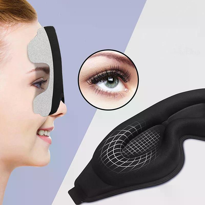 3D Sleep Mask Sleeping Eye Mask For Women Men Contoured Cup Night Blindfold Luxury Light Blocking Eye Cover Molded Eye Shade