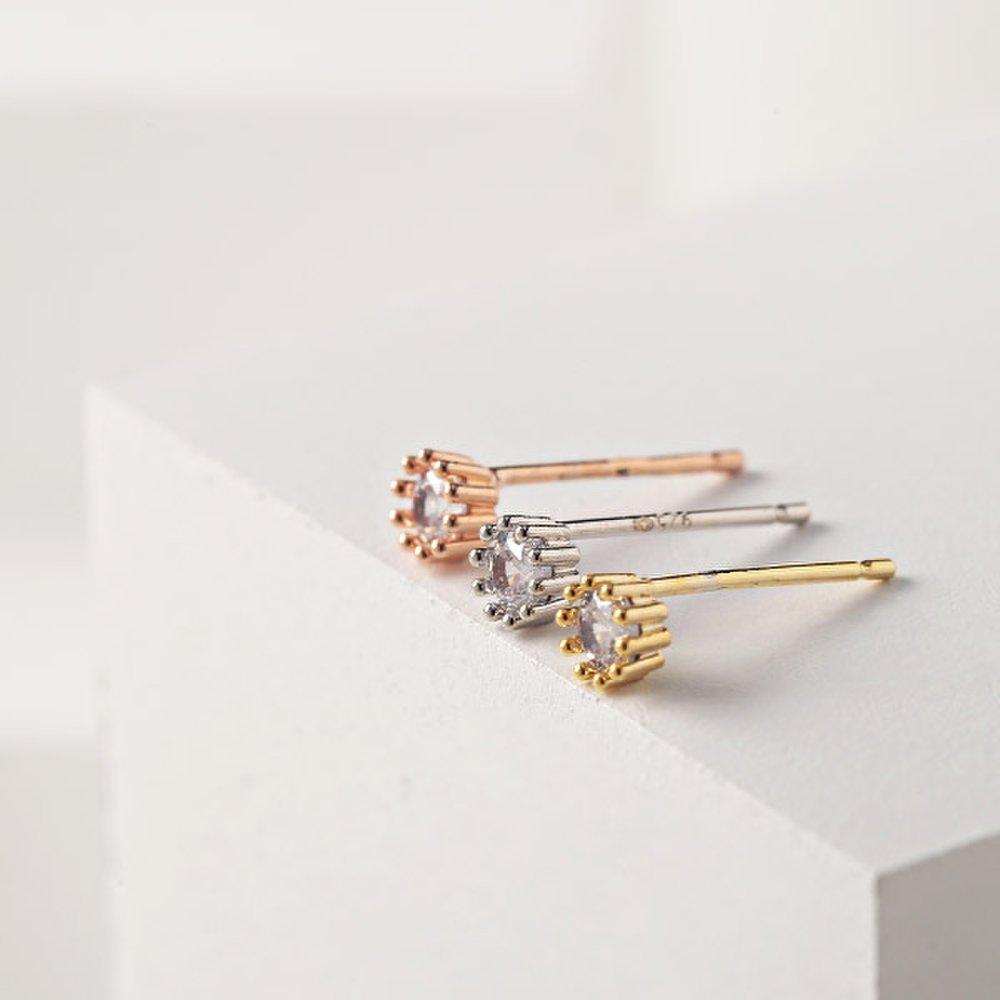 Pearl Violet Two-Way Earrings (20E118) [3Color]