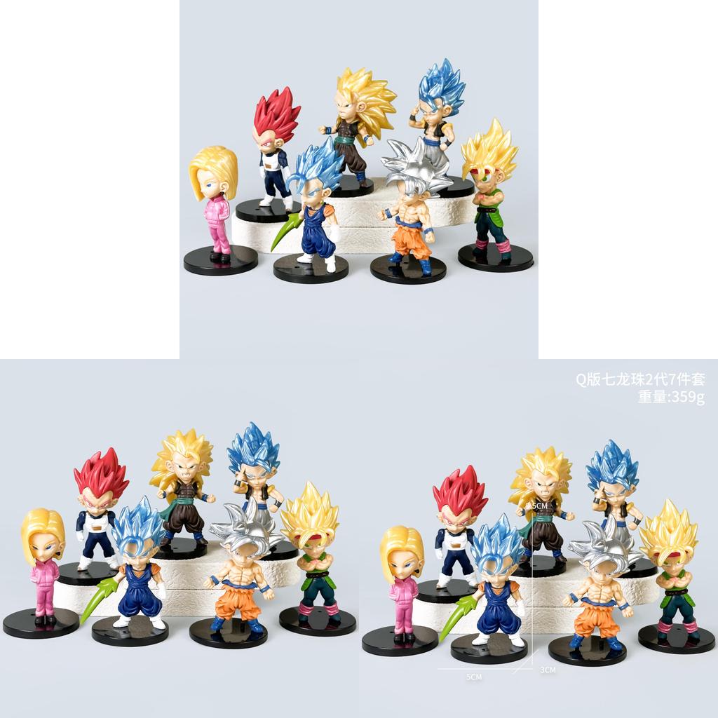 Dragon Ball Super Saiyan Goku And Vegeta Pvc Figure Set With Collectible Display For Anime Fans