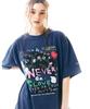 Soipeuyukaen Oversized Loose Fit Pigment Print T-Shirt