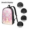 3Pcs Super Sonicos Prints School Bags Set For Kids Pencil Boxes Backpack Sets With Lunch Box For School Students Knapsack