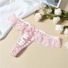 European & American Exclusive Women's Embroidered Lace Panties - Seamless, Breathable, Sexy Thongs