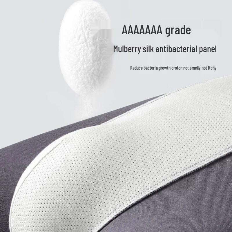 LANGSHA Men's Silk Blend Anti-Chafe Sports Boxer Briefs (3-Pack)