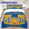 Tigres UANL Pattern Bedding uilt Set uilt Cover Pillowcase Home Decoration Birthday Gift (1 * duvet cover + 2 * pillowcase without core)219