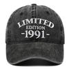 Vintage Birthday Baseball Cap (1990-1997) - Washable Distressed Hat for Men and Women