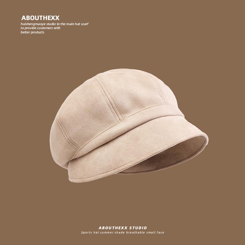 French Style Hat for Women All Match  Face Showing Small Pile Hat Fashionable Sunshade Fisherman Hat  Long In Front and Short In Back  Trendy