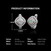 925 sterling silver earrings October Birthstone natural cushion 4.0mm Ethiopia Opal fine jewelry for women's Festival party wear