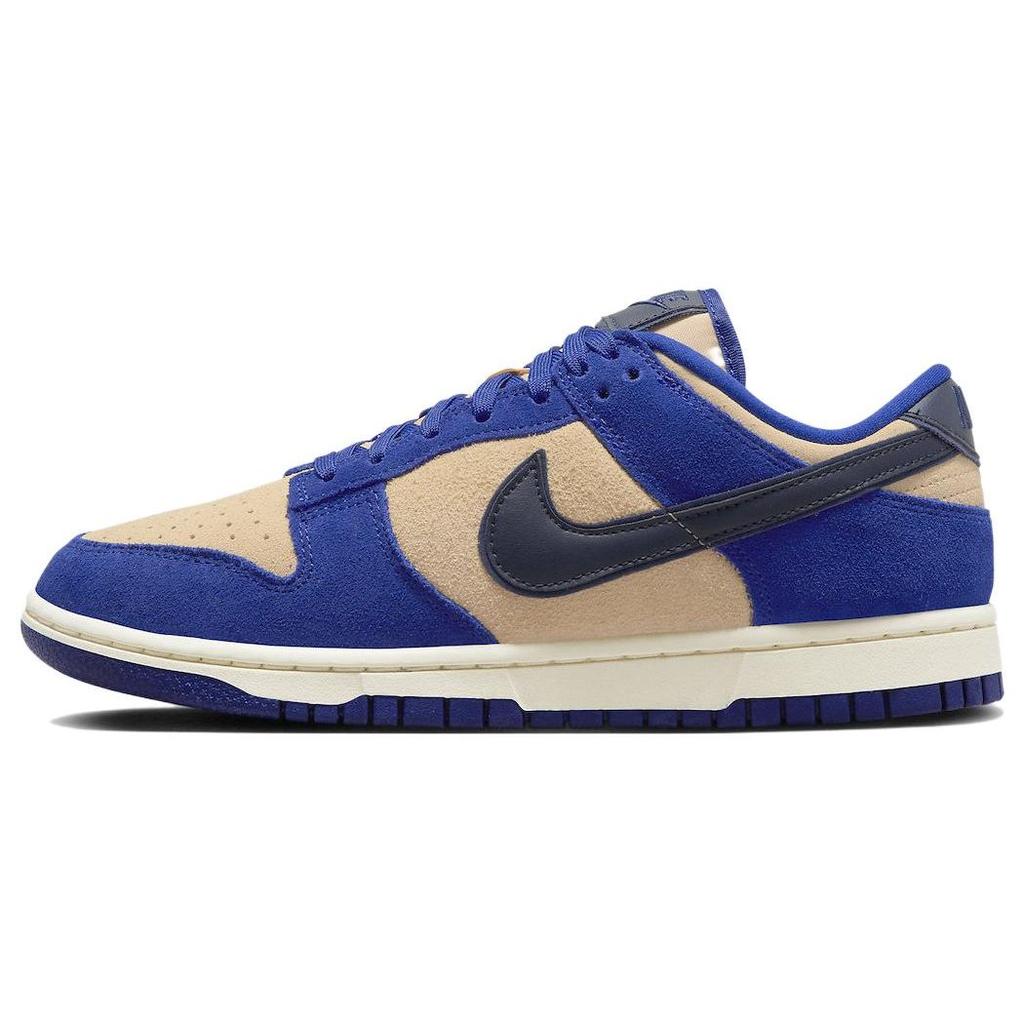 Nike Dunk Low LX ლურჯი ზამშის ქალის სპორტული ფეხსაცმელი ღრმა-როიალ-ლურჯი მუქი-ობსიდიანი DV7411-400