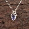 Iolite Gemstone Sterling Silver Daughter Gift Trendy Engagement Pendant Jewelry PP-56-14
