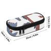 Pen Case High Capacity Zipper Closure 300D Polyester with Removable Pen Slot Divider Mesh Pocket and Main Storage for Students