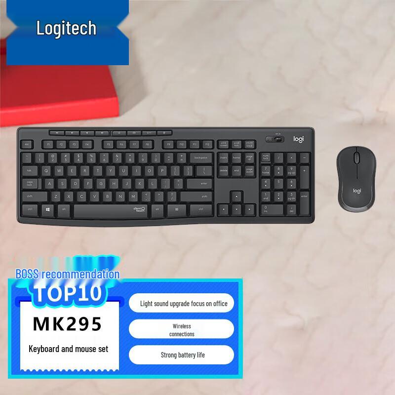 

Logitech MK295 Wireless Silent Keyboard and Mouse Combo