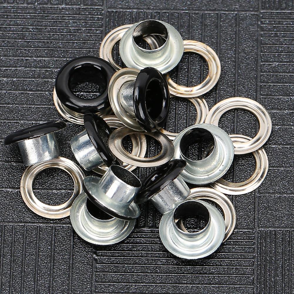 200 Sets   Buckle Metallic Grommet Shoes Lther Bags   Craft Button Rivet Tool 6mm