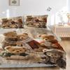 3pcs Anime Teddy Bear Bedding Set - Includes One Quilt Cover and Two Pillowcases (No Core) - Perfect for Bedroom and Guest Room Decoration,