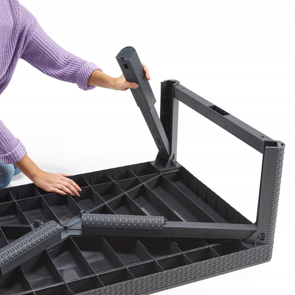 Table Garden Table Terrace Balcony Coffee Adjustable 2in1 KETER 