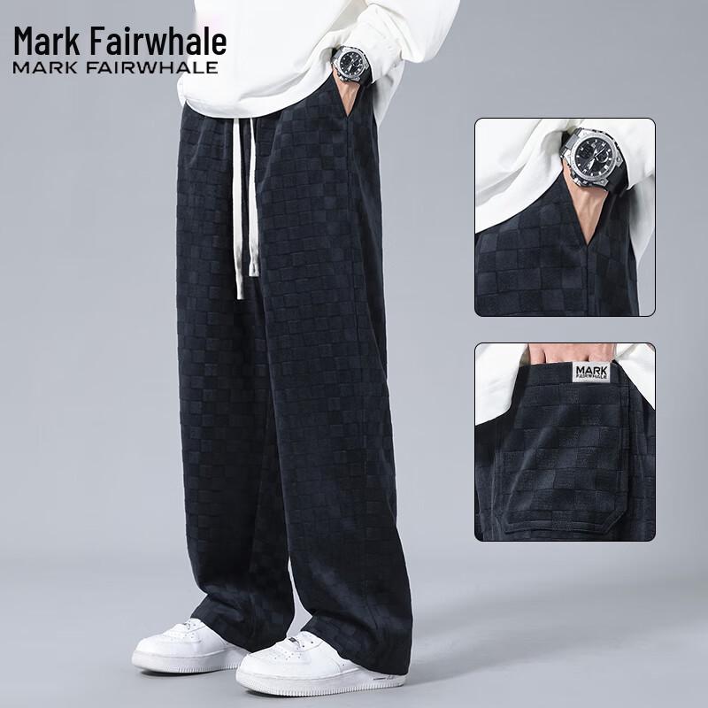 Mark Fairwhale Men's Plaid Casual Fleece-Lined Pants