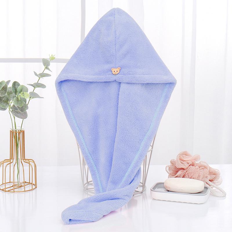 Women's Double-Layer Quick-Dry Hair Towel - Absorbent, Thickened Cap for Long Hair with Headband.