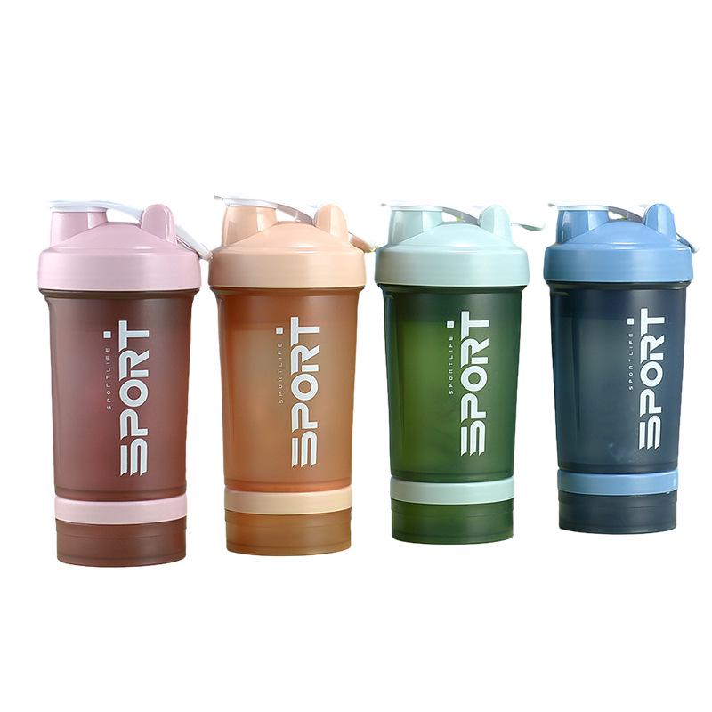 500ml Portable Student Shaker Cup with Scale and Direct Drink Spout