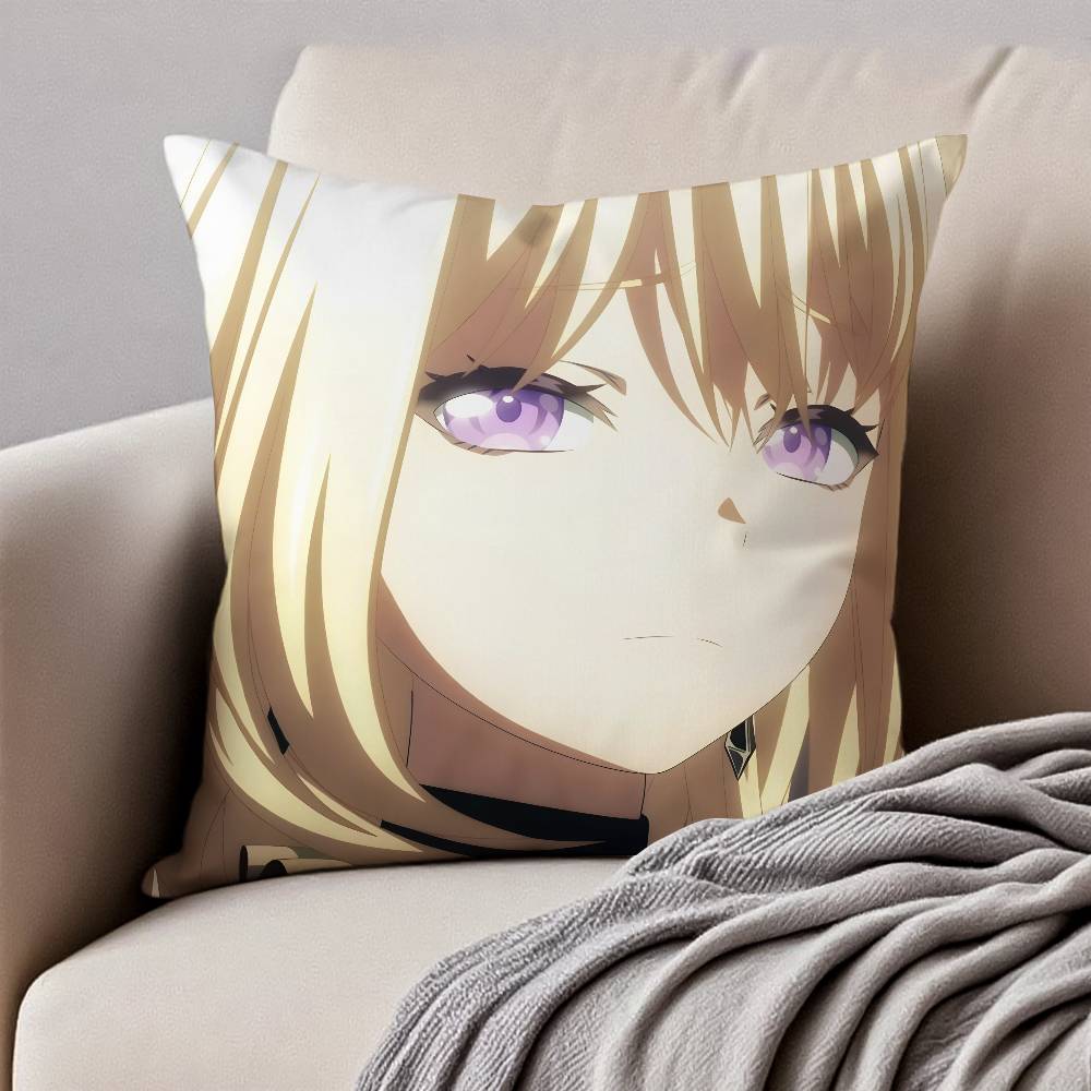 

BanG Dream Ave Mujica Наволочка Антипылевая клещевая наволочка Невидимая молния Шелковистый короткий плюш Чехол для подушки для дивана 12x12Inch