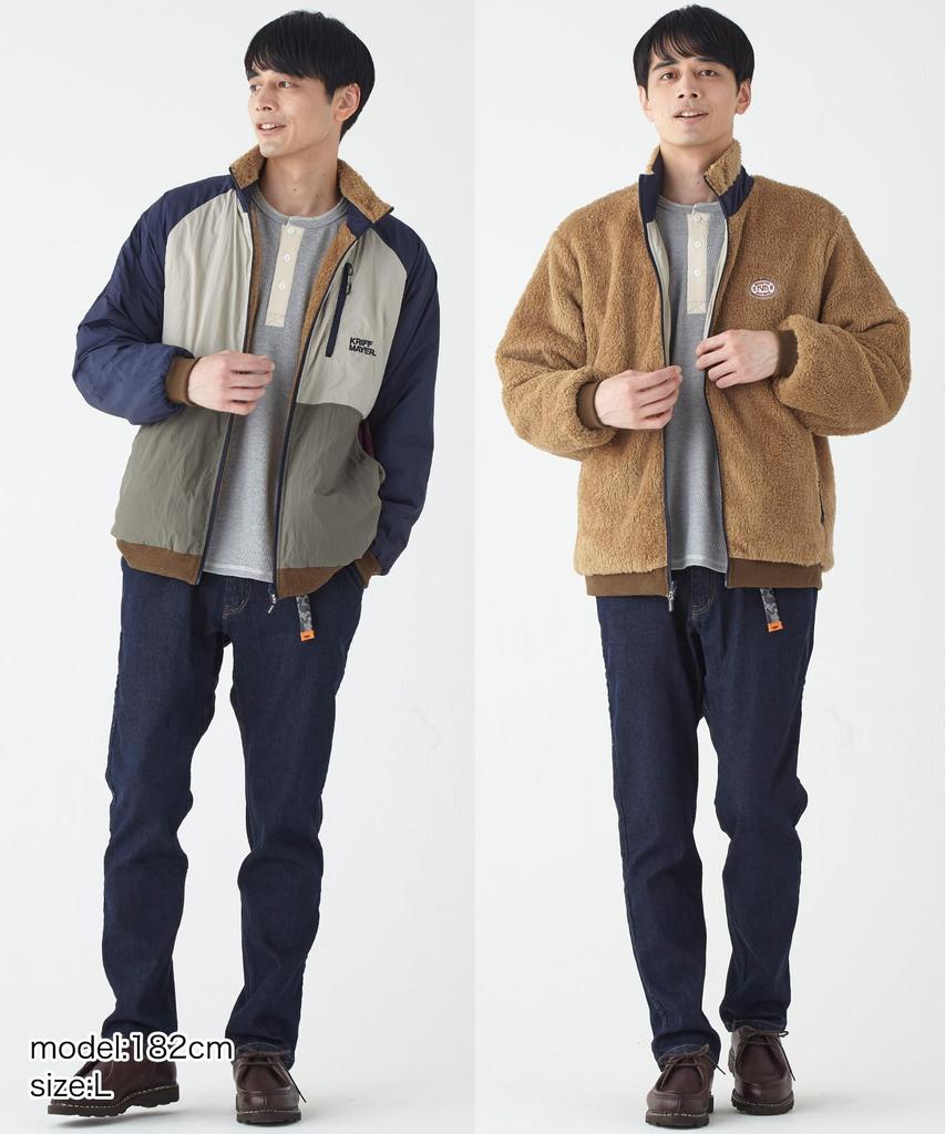 Flip Stand Reversible Navy [CLIFFEMAYER] Jacket, 2-Way Outerwear, Men's, X-LARGE,