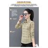 High-quality all-cotton plaid shirt for women, spring and autumn 2026 new fashion women's shirt, thin long-sleeved top