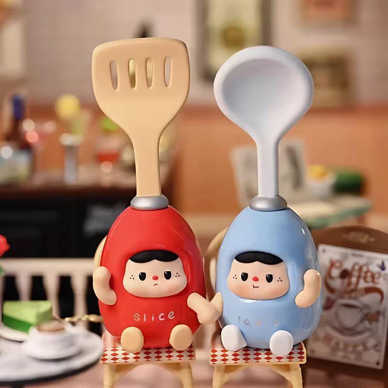 Heyone Baobao'S Small Kitchen Blind Box Cute Collectible Figure Desktop Decoration Car Ornament Birthday Gift For Kids And Anime